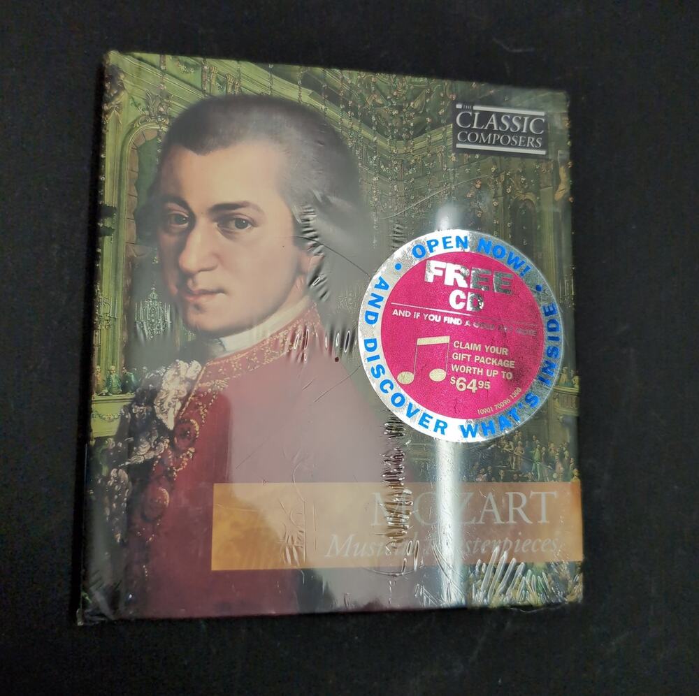 NEW SEALED MOZART MUSICAL MASTERPIECES THE CLASSIC COMPOSERS CD DISC & BOOKLET !